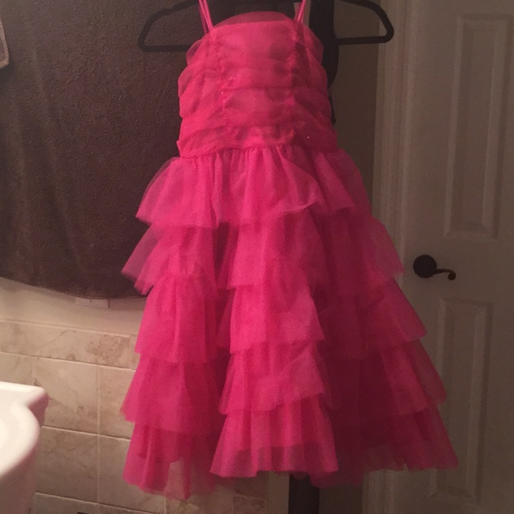 Girls pink fancy dressy dress